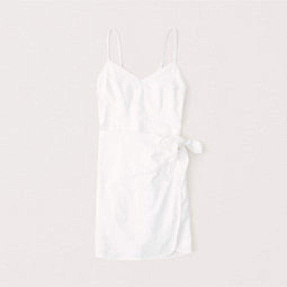NWT Abercrombie White Wrap Mini Dress